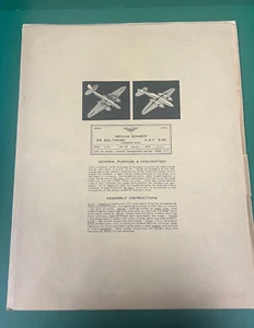 USAAF AIRCRAFT RECOGNITION MODEL A-30 BALTIMORE BOMBER 2/43 - Picture 1 of 7