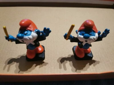 schlumpf schlümpfe, Papa Constractor, Dirigent, Schleich, Sehr Rar, Peyo, 2.0092 - Bild 1 von 4