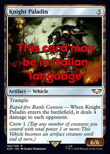 MTG KNIGHT PALADIN 160 EXC - CAVALIERE PALADIN - 40K - MAGIC - Picture 1 of 1