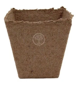 Jiffy Square Peat Pots 3"x 3" Deep Seed Starting Brown #230 - 200 Count - Picture 1 of 3