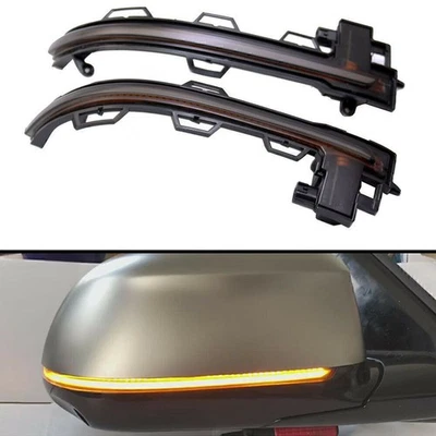 Luz intermitente LED de intermitente del espejo lateral ahumado para BMW X6 X5 2014-2018 Foto 1 de 4