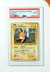 Pokemon PSA 8 Raichu #26 Vending Machine Series 2 1996 Japanese - Bild 1 von 3