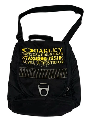 Oakley Y2K Tactical Field Gear Messenger Bag Black Tech Wear Level 4 - Image 1 of 4