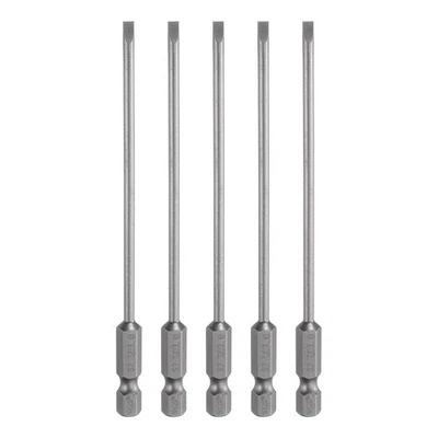 5 peças SL3 brocas de chave de fenda magnética com fenda 3mm cabeça plana broca de chave de fenda 4" - Imagem 1 de 4