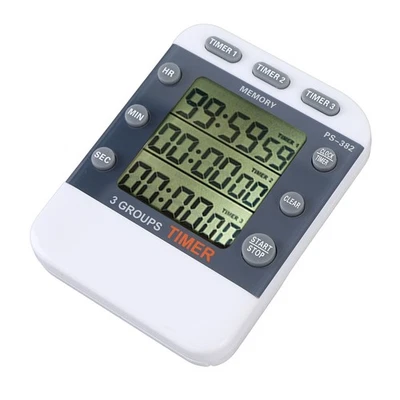 Elektronischer Timer 3 Kanäle Countdown Erinnerung Digitaler Timer Für Küche SA - Bild 1 von 4