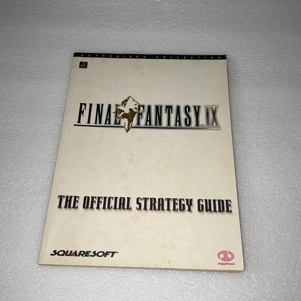 Final Fantasy IX 9 Official Piggyback Strategy Game Guide Book Go Used Rare RPG - Image 1 of 4