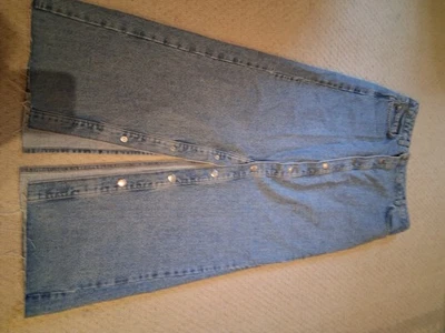 brand new Denim Mango Snap Button Maxi Skirt - Image 1 of 4