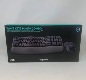 Logitech Wave Keys MK670 Combo Ergonomic Wireless Keyboard & Mouse Bundle - Picture 1 of 1
