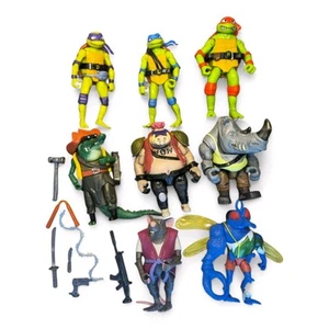Teenage Mutant Ninja Turtles Mutant Mayhem 8x Figures Bundle 2023 Job Lot - Picture 1 of 2