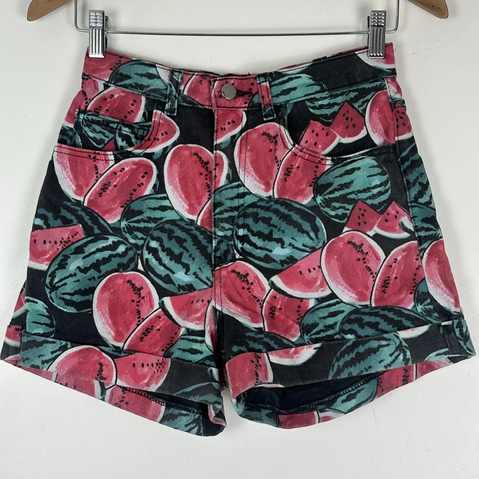 Pantalones cortos para mujer American Apparel con estampado de sandía talla 28/29 Foto 1 de 4