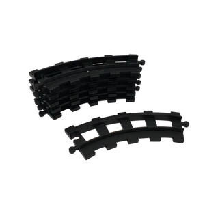 Lego® Duplo TREN 6 NEGRO FERROCARRIL Vía de tren curvada (larga) - Imagen 1 de 1