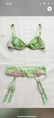 Juego de sujetador y liga Roberto Cavalli años 2K/90 Foto 1 de 4