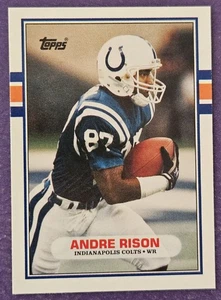 1989 Topps Traded #102T Andre Rison Rookie Football card Indianapolis Colts! - Picture 1 of 2