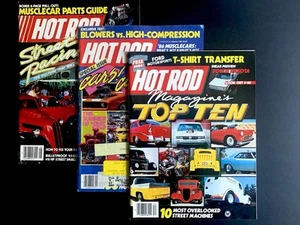 VINTAGE 1985 HOT ROD MAGAZINE SET OF THREE - Picture 1 of 4