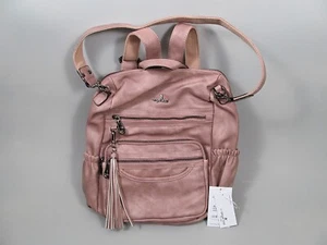 Angel Kiss Backpack Shoulder Bag Purse Pink PU Leather Multifunctional KL2285-4 - Picture 1 of 5