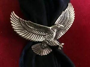 Scarf Slide/Wild Rag Slide: Bronze, Large Eagle - Picture 1 of 1