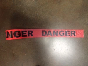 12 ROLLS RED DANGER BARRIER BARRICADE TAPE 1.5-MIL 3" X 1000' ROLL NEW - Imagen 1 de 1