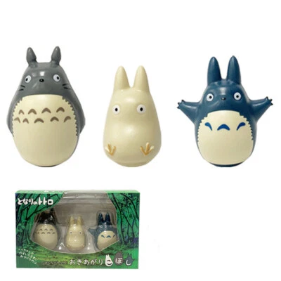 3PCS MY NEIGHBOUR TOTORO Tumbler Ornaments Figure Toys Anime - Image 1 of 4