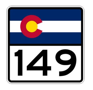 Colorado State Highway 149 Sticker Decal R1865 Highway Sign - Picture 1 of 1