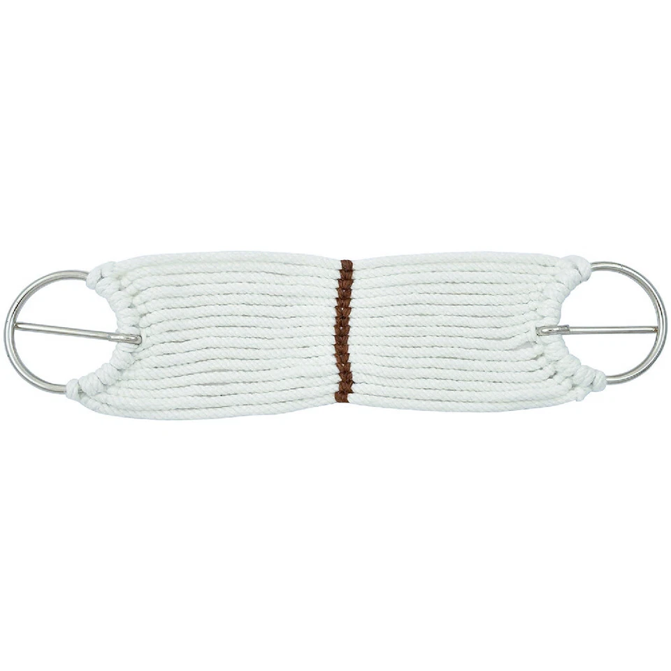 MUSTANG Pony 15 Hilos Cuerda Rayón Blanco Cincha con Anillo y Lengua - Todos los Tamaños Foto 1 de 1