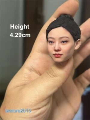 Cabeza esculpida de niña Jennie Kim 1:6 tallada para figura de acción femenina de 12" juguetes corporales Foto 1 de 4