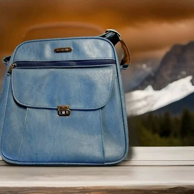 Samsonite Sonora II Faux Vyl Leather like Shoulder Bag Carry On Travel Vintage  - Image 1 of 4