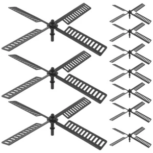 10 Pcs Leuchtturm Mit Solarwindmühle Dekorative Windmühlen Für Den Garten - Bild 1 von 12