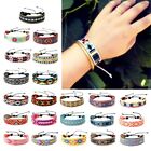 22pcs Unisex Bracelets Hand Braided Rope Colorful Wristbands Show Your Style