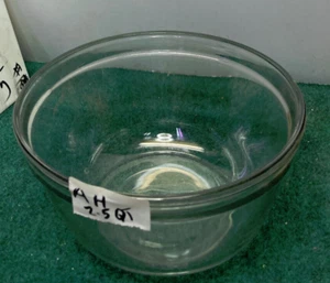 Anchor Hocking Clear Glass Mixing Bowl 2.5 Qt. #24  Heavy 8.5 X 4 in Vintage - Picture 1 of 3