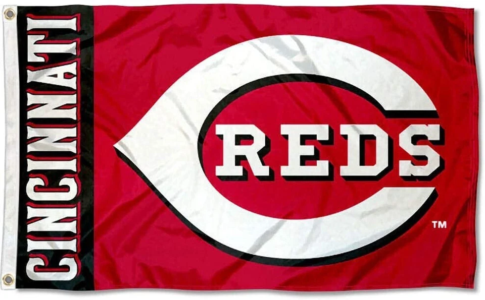 Cincinnati Reds 3x5 ft Flag Banner MLB Baseball Champions Free Shipping - Image 1 of 4