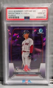 2023 Bowman Chrom Saphir Masataka Yoshida lila/25 PSA 10 #75 - Bild 1 von 2