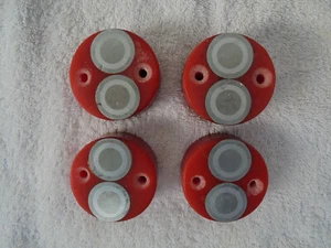 Magnete ( 4 Stück ) in Rundfassung, Doppelmagnete, leistungsstark, anschraubbar - Bild 1 von 4