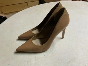 Sam Edelman Hazel weiches beige Leder spitz zulaufend Stiletto High Heels Schuhe 9 #S4 - Bild 1 von 4