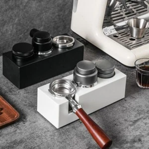 51/53/58mm Kaffee Stopfstation höhenverstellbar weiß/schwarz Kaffeestampfer - Bild 1 von 14