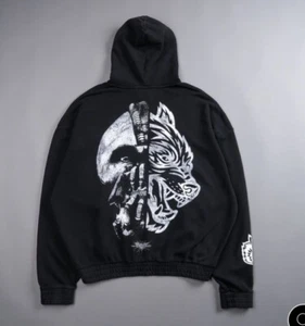 Darc Sport X Born In It V2 Chambers Zip Hoodie Black - Sold Out XL Large RARE a - Bild 1 von 4