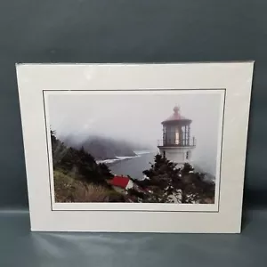 RICK CANHAM Matted Photograph Heceta Head, OR. Cliff Light House W/COA^ - Picture 1 of 11