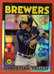 2021 Topps Cromato 35° Anniversario BIRRAI 86BC-7 Christian Yelich - Foto 1 di 2
