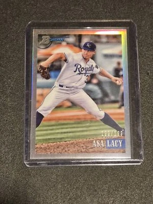 2021 Bowman Heritage #105 Asa Lacy Chrome Prospects Refractor #/199 - Image 1 of 2