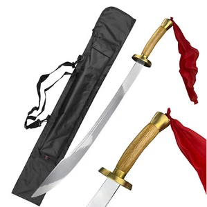 36" Broad Sword Aluminum Blade Unsharpened Chinese Kung Fu Tai Chi Martial Arts - Picture 1 of 7