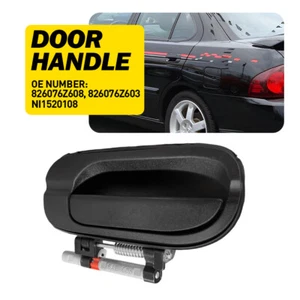 Left Rear Exterior Outside Door Outer Handle Black For 2000-2006 Nissan Sentra - Picture 1 of 12