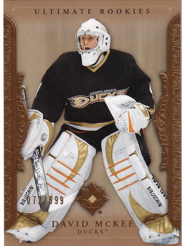 🏒 06-07 ULTIMATE COLLECTION ROOKIE - DAVID MCKEE RC /699 #61 ANAHEIM DUCKS - Image 1 of 1