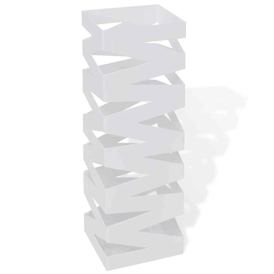 Porte-parapluie Welcome Acier Noir Support Parapluies Meuble d'Entrée vidaXL - Photo 1/4