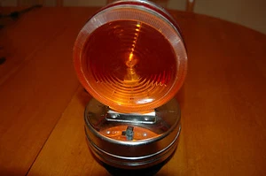 Luz de advertencia de seguridad vintage ámbar/roja de precaución techo grúa arado remolque - Imagen 1 de 11