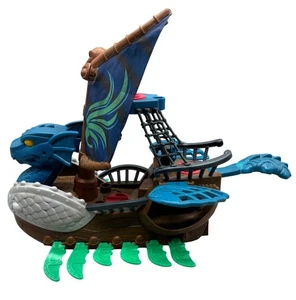 Fisher-Price Imaginext DRAGON SERPENT Rolling Pirate Nave Vichinga 2010 LEGGI - Foto 1 di 9
