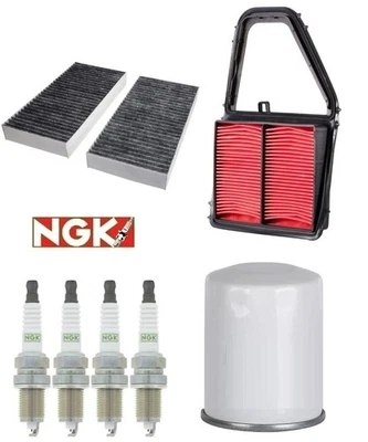 Kit de puesta a punto filtros de aceite cabina de aire bujías para HONDA CIVIC L4 1,7 L 2001-2005 Foto 1 de 4