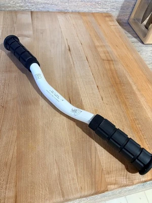 NOS NEW Soma Late Riser  WHITE w/ OURY GRIPS 25.4 clamp / 17in. wide / 25mm rise - Image 1 of 4