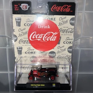 M2 Machines CHASE 1932 Ford Tudor Sedan COCA-COLA Custom A36 22-39!! - Picture 1 of 13