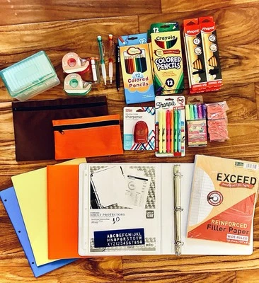 School Supply Lot; #2 Pencils Crayola Colored Pencils, Pencil Sharpeners & More - Image 1 of 4