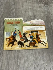 Vintage Pop Up Book Card Cactus Creek Western Town Hallmark H20 - Picture 1 of 11