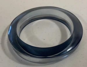 Brazalete Brazalete Vintage Translúcido Azul Transparente Baquelita Lucita - Imagen 1 de 5